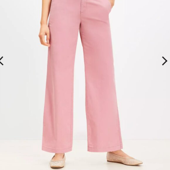 NWT LOFT Petite Monroe Wide Leg Pants, SIZE 00 - Picture 3 of 3